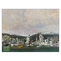 Brighton from Worthing 7 Seascape - Acrylics on Canvas Brighton from Worthing 7 Seascape - Acrylics on Canvas