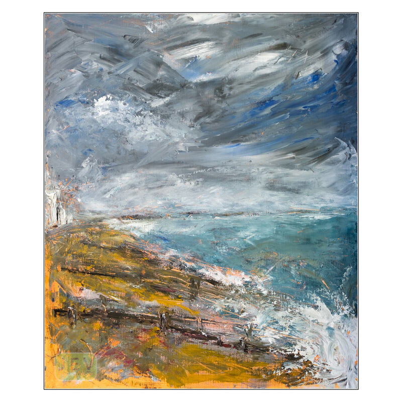Winter 2021 Seascape - 4 “After Eunice 1” - Acrylics on Canvas Winter 2021 Seascape - 4 “After Eunice 1” - Acrylics on Canvas