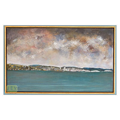 Brighton from Worthing 7 Seascape - Acrylics on Canvas