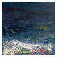 Across the 22-12 Bay Seascape - Mixed Media  on Canvas