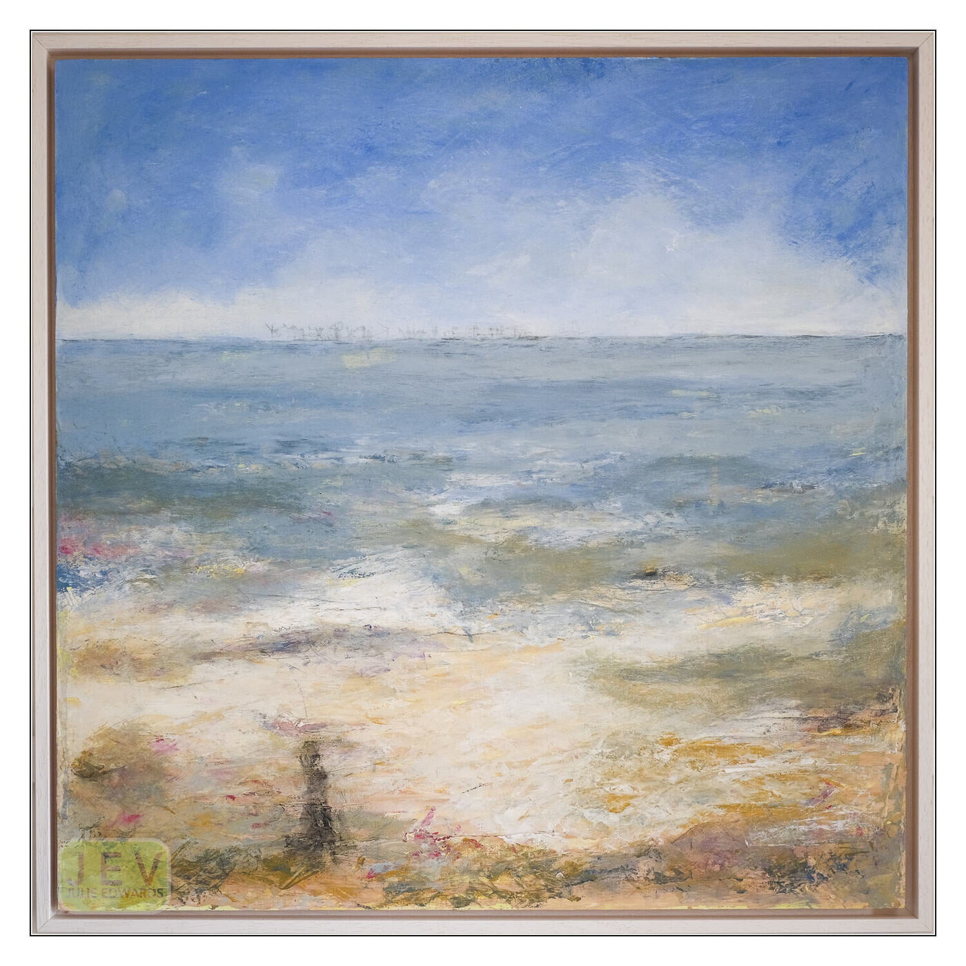 Summer Tides Out 1 - Seascape - Mixed Media on board Summer Tides Out 1 - Seascape - Mixed Media on board