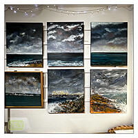 Winter 2021 - 5 “After Eunice 2, A bigger splash at Splash Point” - Seascape on Canvas