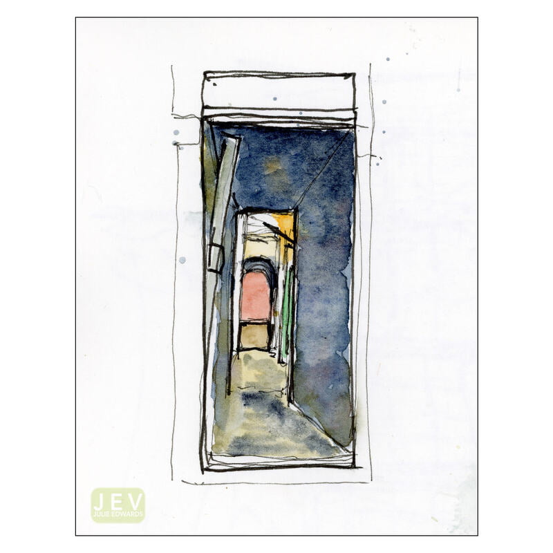 Venice Watercolour Print - Via Giuseppe Garibaldi 4 : Arches