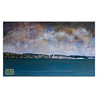 Brighton from Worthing 7 Seascape - Acrylics on Canvas Brighton from Worthing 7 Seascape - Acrylics on Canvas